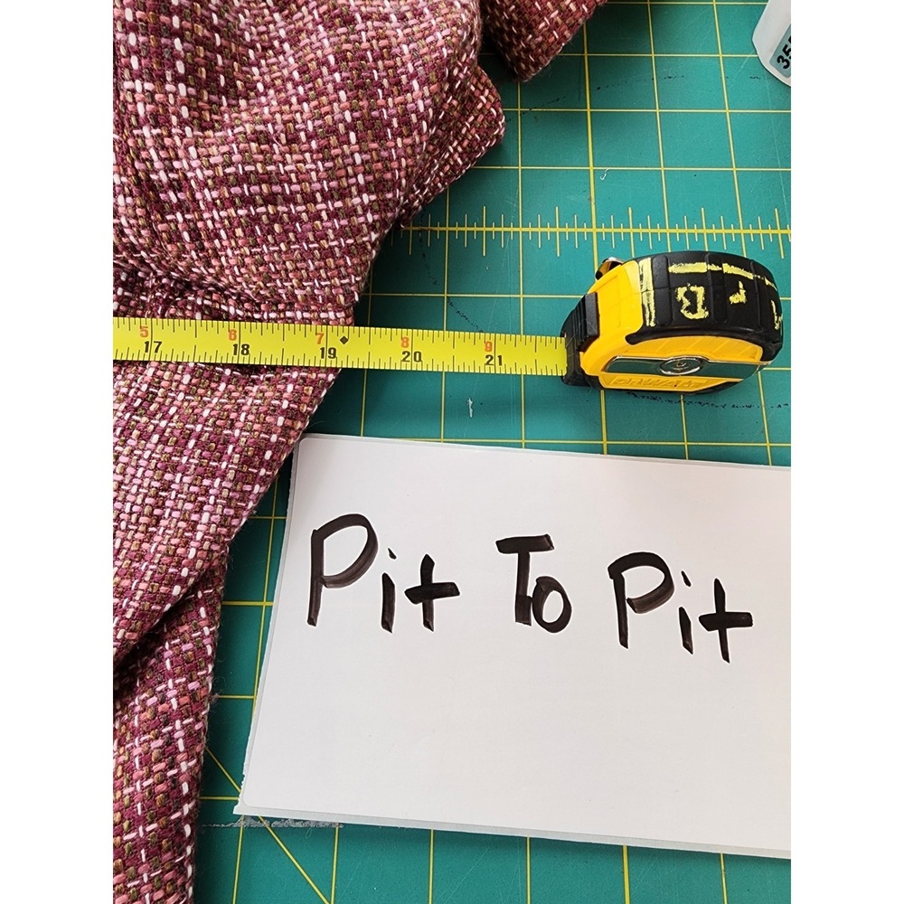 Jaclyn Smith Pink Tweed Blazer Office Preppy Jacket Elle Woods Professional 10 - Picture 6 of 8